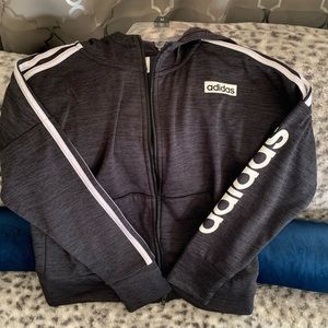 Adidas track jacket with hood ✅❤️